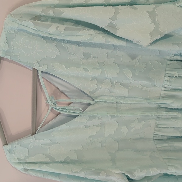Lane Bryant Top Flowy Mint Green size 18/20 - Picture 6 of 7
